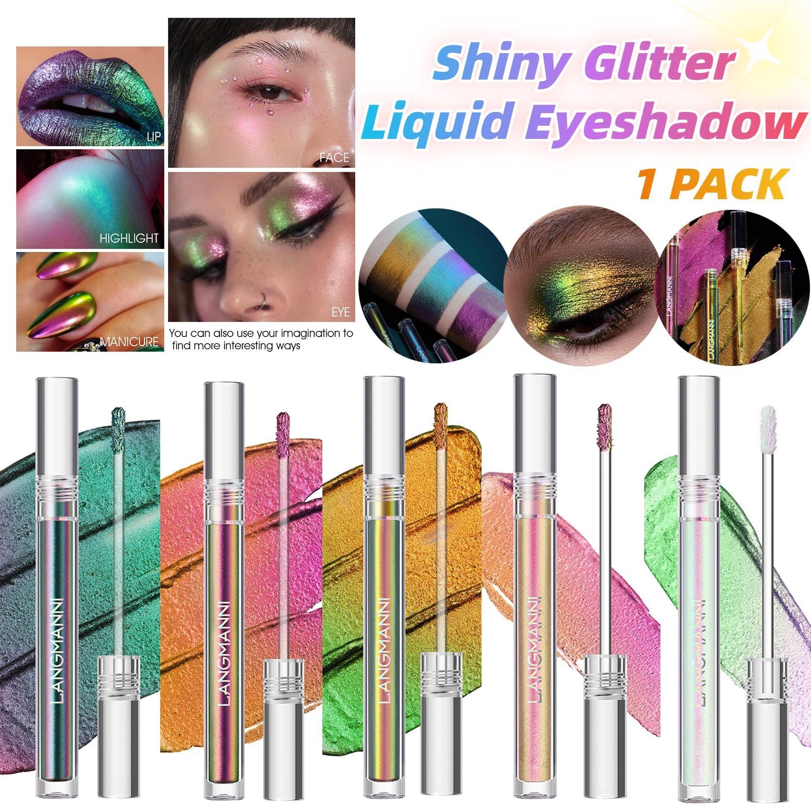 

1 шт. Chameleon Жидкие тени для век Light Changing MultiChrome Металлические тени для век Prismatic Блестящий блеск Долговечные жидкие тени для век