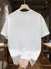 Heren Zomer 100% Katoen Kleurrijk Vliegtuig Bedrukt Casual Los Sport Rond Hals Korte Mouw T-shirt Top