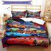 3pcs Custom Name Cars Bedding Set Duvet Cover Closure Includes 1 Duvet Cover & 2 Pillowcases, Soft and Comfortable for All Seasons.