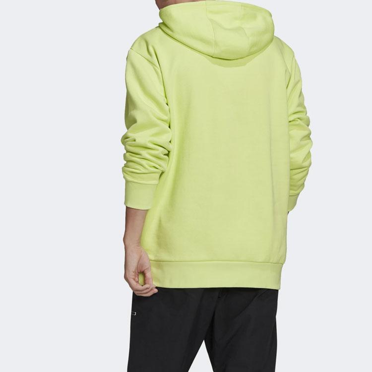 Adidas Originals Trefoil Adv Logo Hoody Chameleon Print Sport Hoodie Men Hoodie Semi-Frozen-Yellow GN2344