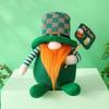 1 st St Patrick's Day Tomtar Irländsk Ansiktslös Docka Prydnader Fest Hemma Dekorationer