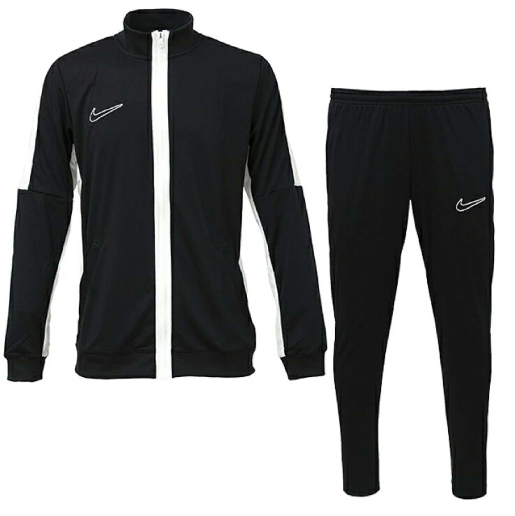 

Nike Academy 23 Lightweight Training Jacket and Pants DR1681 x Black Dri-FIT Tracksuit, Set, Top US-L (180-189 cm), Pants US-XL (Waist 96-109 cm),