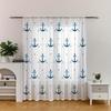 2PCS Digital Printing Sheer Curtain, Peony Flowers Large Pink Floral Pattern, Romantic Luxury Elegant Vintage Bedroom Decor