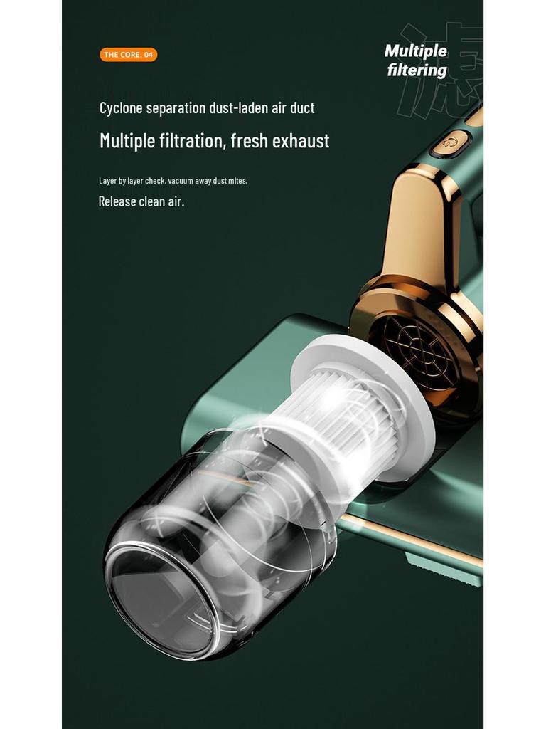 Kabelloser Handstaubsauger mit hoher Saugkraft zur Entfernung von Bettmilben mit Sterilisation - Amerikanisches Design