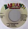 7inch Record MIKEY GENERAL - Love Conquerors NONE Rashanco Music Jamaica Reggae, Ska & Dub Used