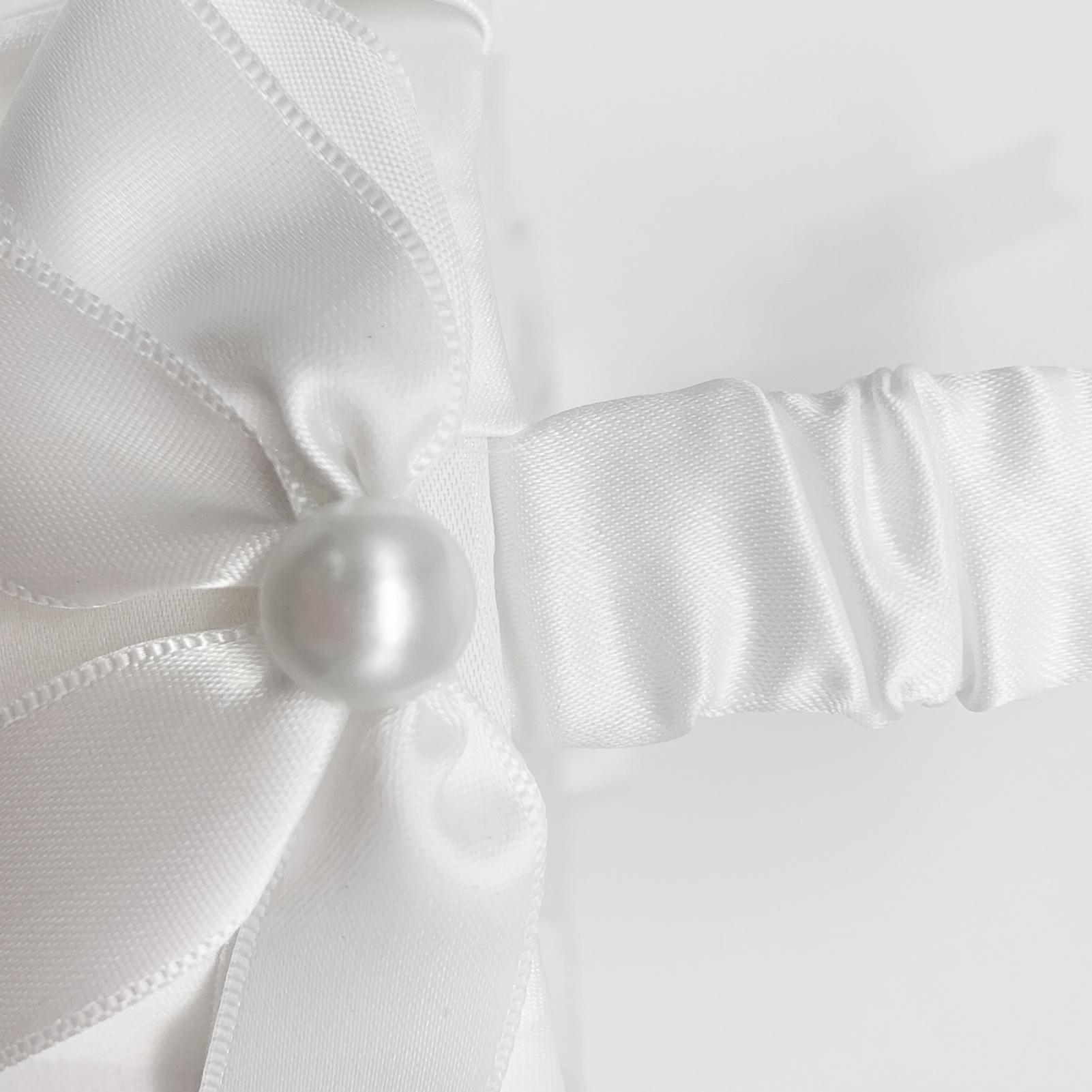 

Flower Girl Basket, White Wedding Basket Flower Basket with Handle for Wedding Ceremony