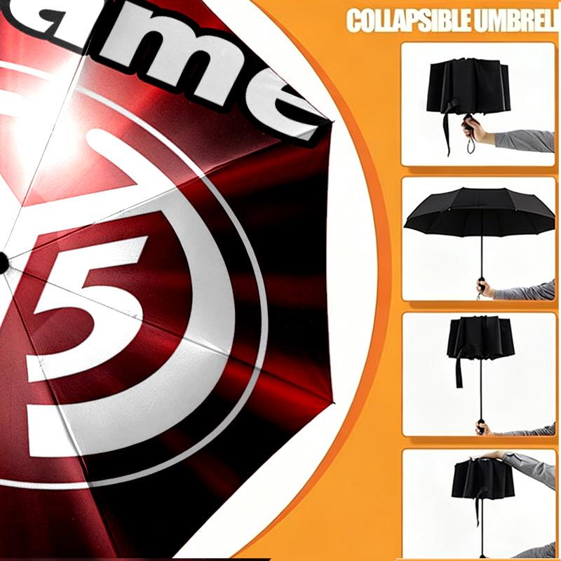 Custom Name Personalized 05 1FSV Mainz 05 Print Umbrella, Auto Open Close, 8‑Rib Sturdy Frame, Commute Camping Hiking Use, Birthday Gift