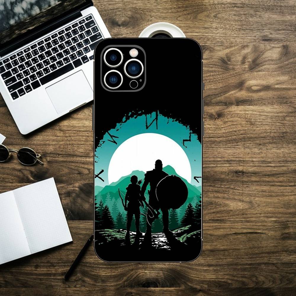 God Of W-War Phone Case For iPhone 16,15,14,13,12,11,XS,XR,X,8,7,Pro,Max,Plus,mini Silicone Black Cover