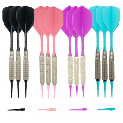 12-piece House Darts Dart Set for Beginners, Practice, and Beginners, with 100 Tips and Integrated Flights