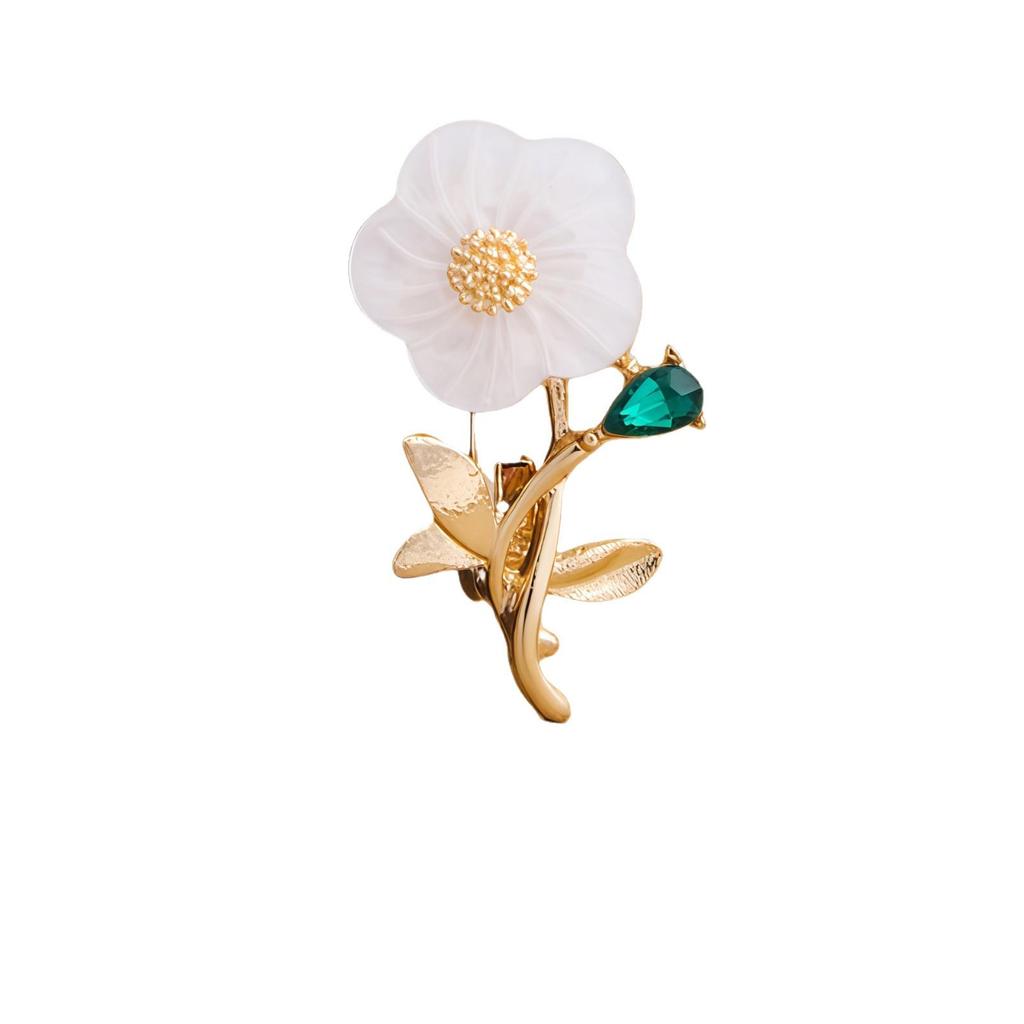 Japanese Korean Style Floral Brooch: Artistic, High-Grade, Retro Corsage Pin
