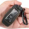For Ford Explorer F150 Mustang Key Fob Cover Leather Case Keychain | Key Fob Case Holder Fits Ford Edge Fusion Lincoln Mkc Mkz Mkx Nautilus; Protects