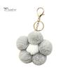 Aesthetic Handbag Pendant Plush Flower Keychain for Handbags, Five-petal Bag Charm, Backpack Hanging Accessory Fluffy Women