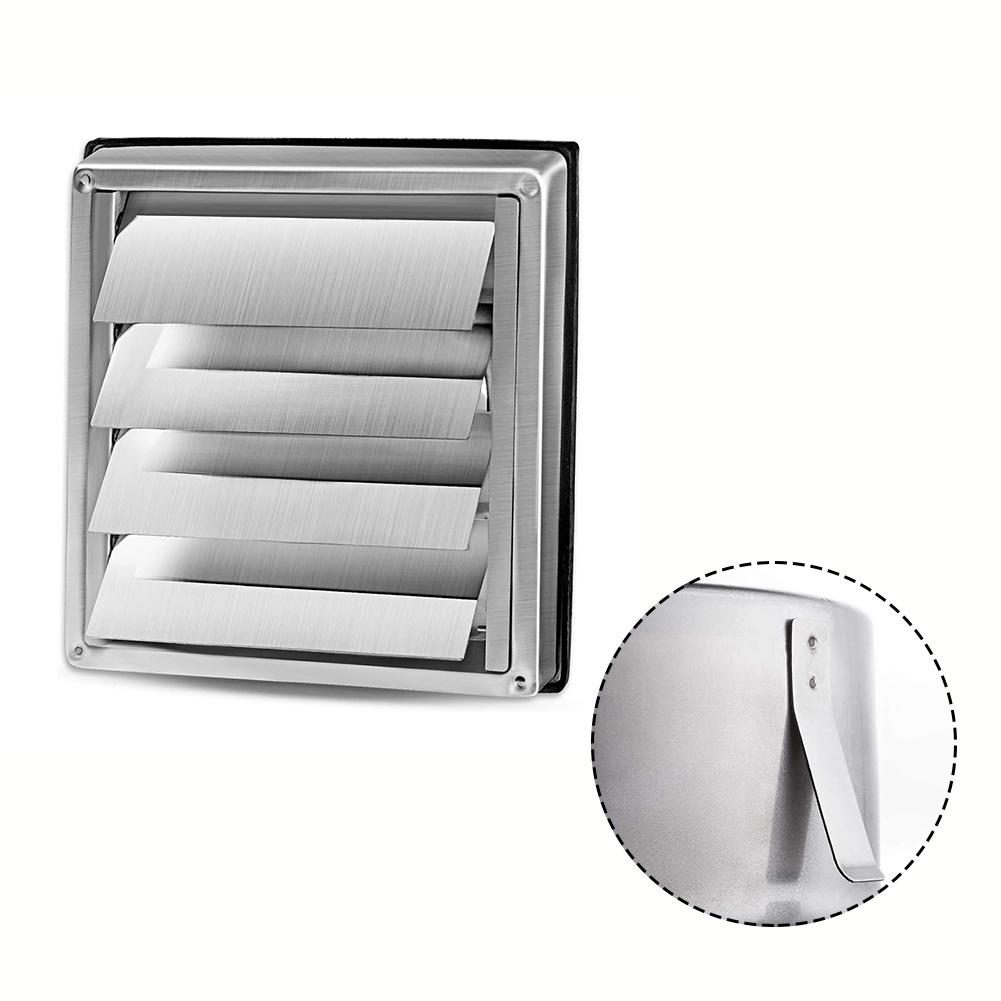 Zpětná klapka Nerezový ventilační kryt Gravitační mřížka Potrubní průduch