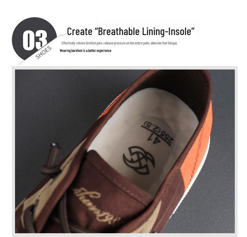 Men's Spring Canvas Shoes: Breathable, Casual, Versatile Low-Top Skate Shoes with Elastic Band.