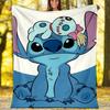 1pc S-Stitch2 Theme Blanket - Digital Print, Polyester, Cozy for All Seasons, Perfect for Outdoor, and Travel