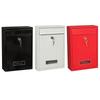 Lockable Wall-Mounted Iron Letter Box - with Key/Password, Outdoor Mailbox for Wall (WF)