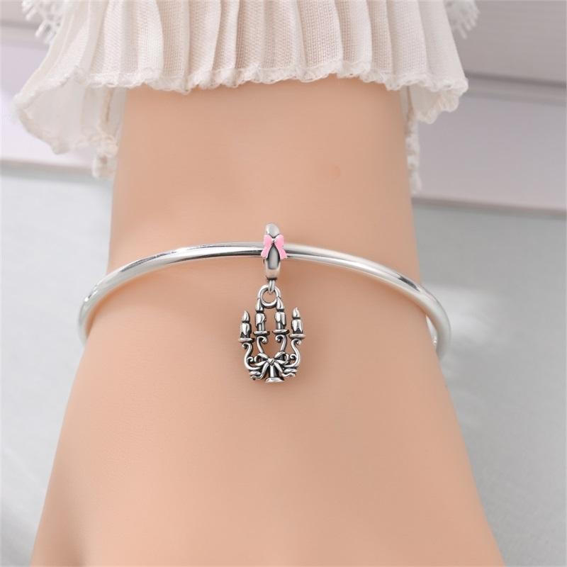 Romantische Geschirrkollektion Kupfer Weinglas Teller Anhänger Passend für Original Charm Armbänder Frauen DIY Schmuck Geschenk