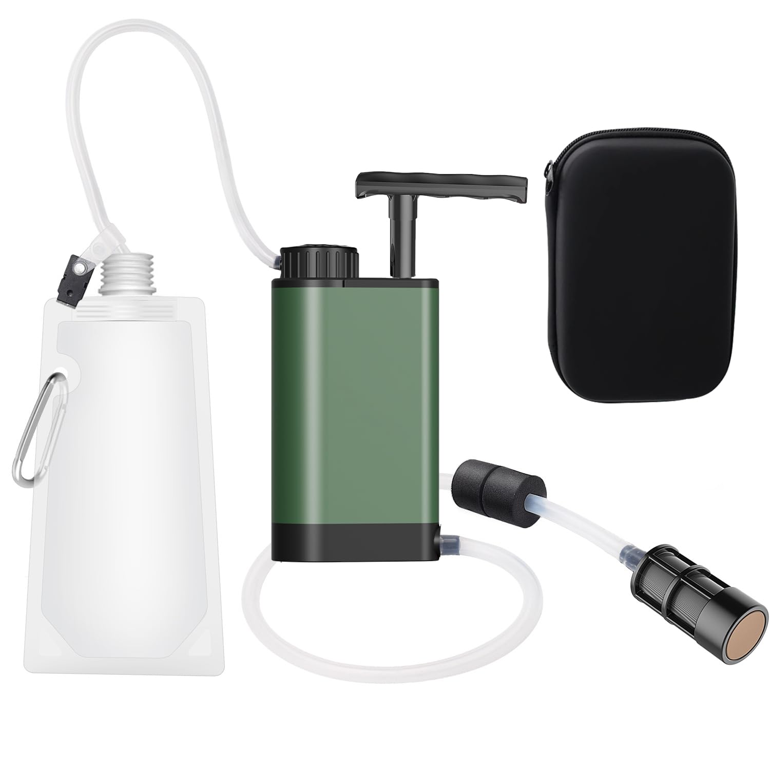 

Outdoor Water Portable Water Made in Water Disaster Water Water Drinking Mountain Camping Foreign Hollow Fiber UF Ultra High Filtration Membrane зелений