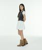 Mutlet Brimmed Nylon Skirt - Ivory