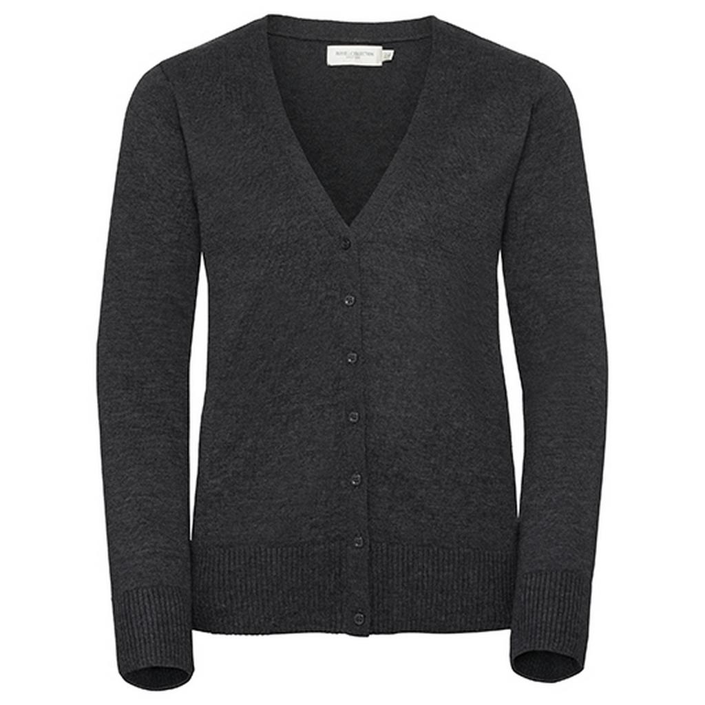 Russell Collection Womens/Ladies Knitted V Neck Cardigan