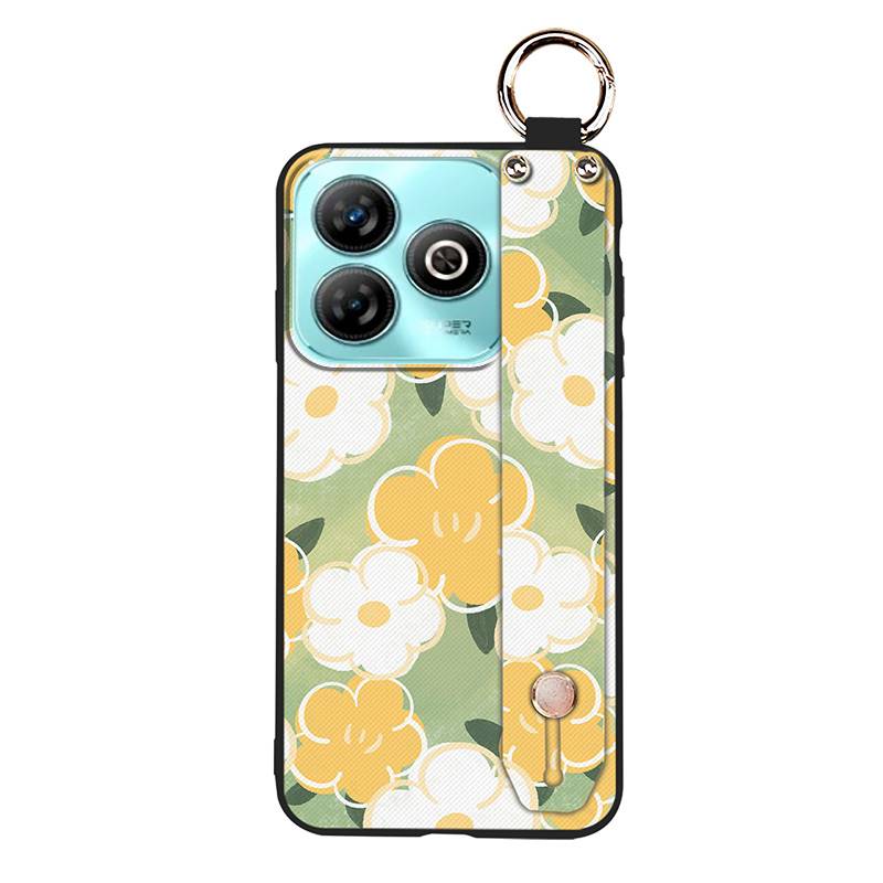 Protective Anti-knock Phone Case For ZTE Blade A75 4G/Z2359 Wristband Wrist Strap Back Cover Shockproof Ring Durable