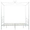 VidaXL Canopy Bed Frames White Metal 120 X 200 Cm