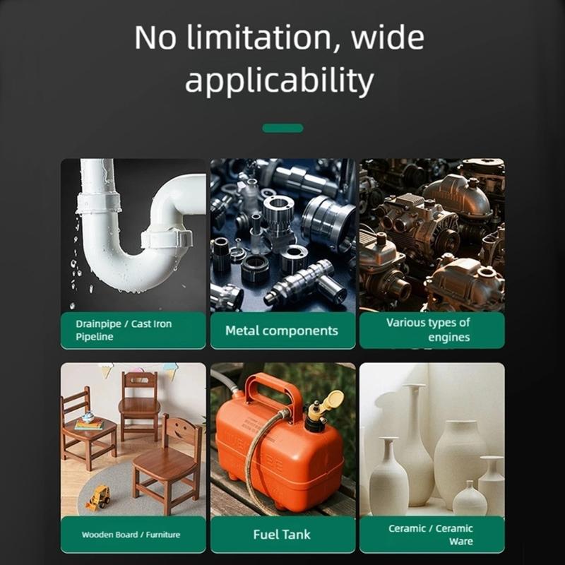 Multiple Purpose Repair Clay Strong Adhesive Heat Cold Resistant Quick Fixing Solution for Metal Ceramic Wood Glass Plastic