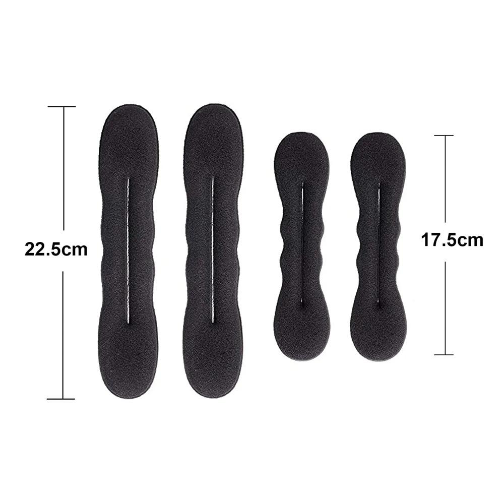 Sponge Plastic Loop Curly Hair Maker Hair Scrunchie Headband Twist Donut Bun Curler Hairbands Hairstyle Tools