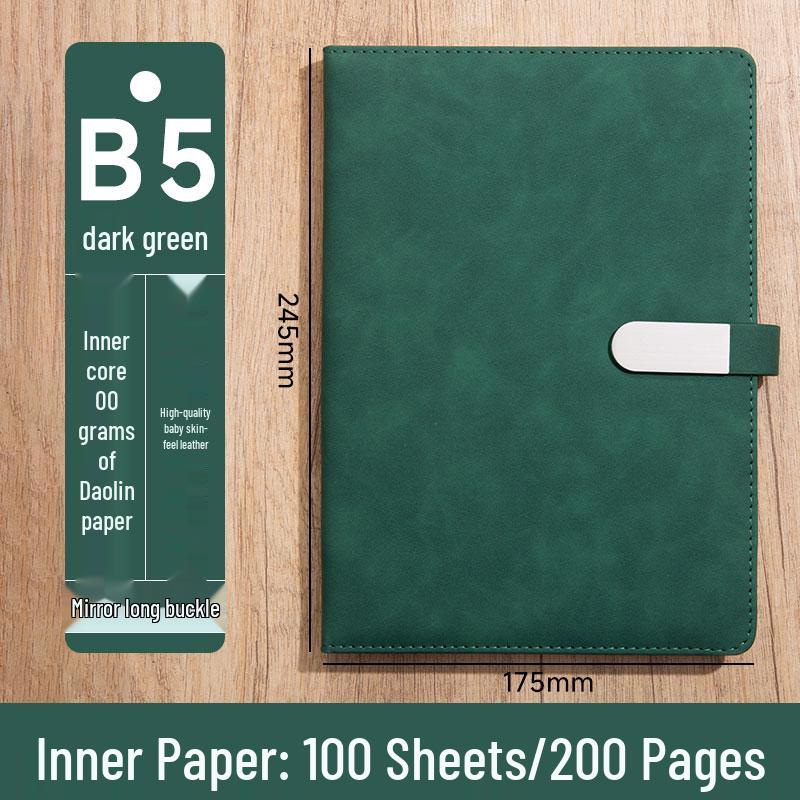 Personalized A5 Soft Leather Notebooks with Logo Printing: Custom Covers & Pages for Office Use