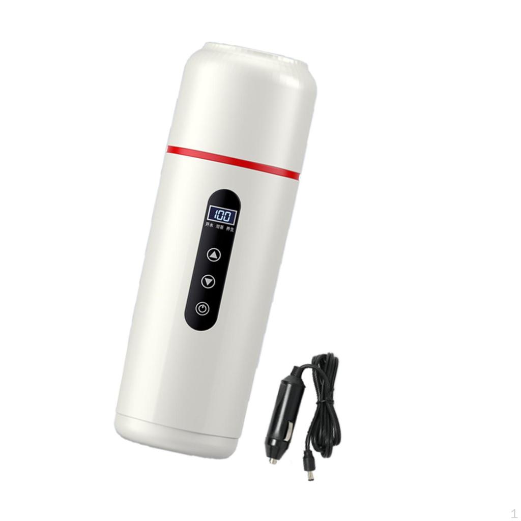 Biloppvarming Reisekopp 12V/24V Bærbar vannkoker for kaffemelk te