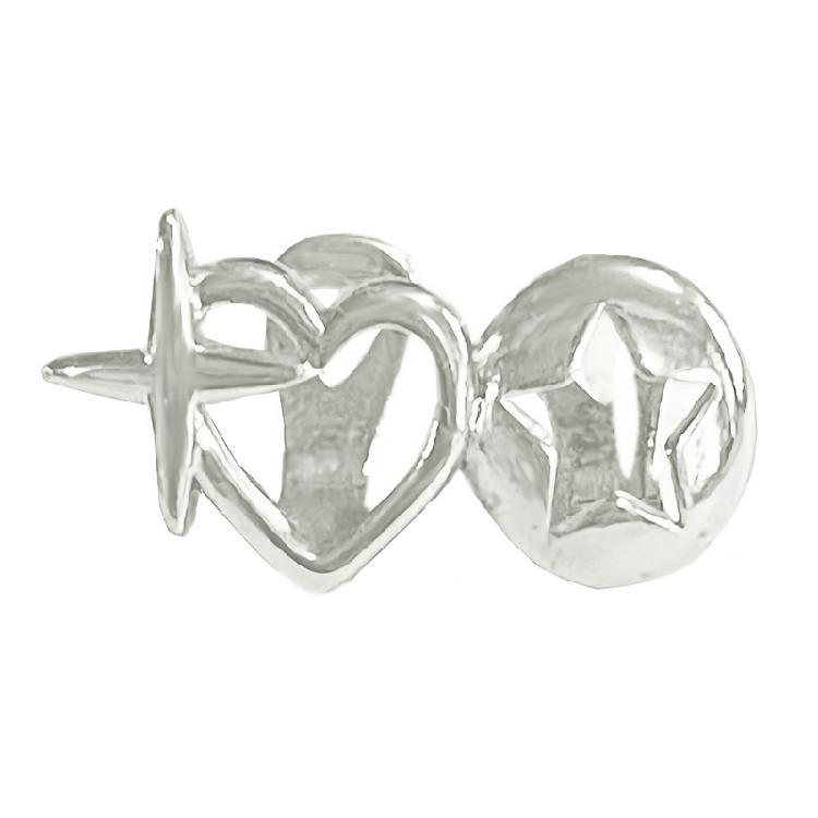 Unisex Dental Grills Jewelry Vintage Silver Gold Teeth Caps With Stars Motif Sturdy Brass Material Fashion Accessories