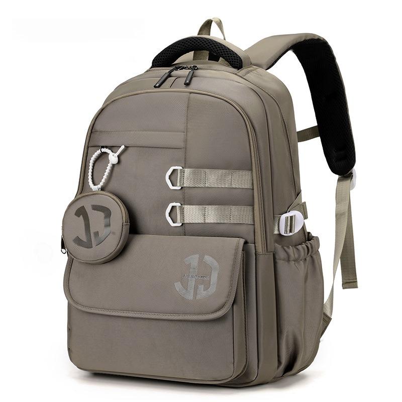 New High-end Nylon Junior High School Student School Bags College Boy Large Capacity Waterproof Travel Backpacks Lightweight Wear-resistant Rucksack