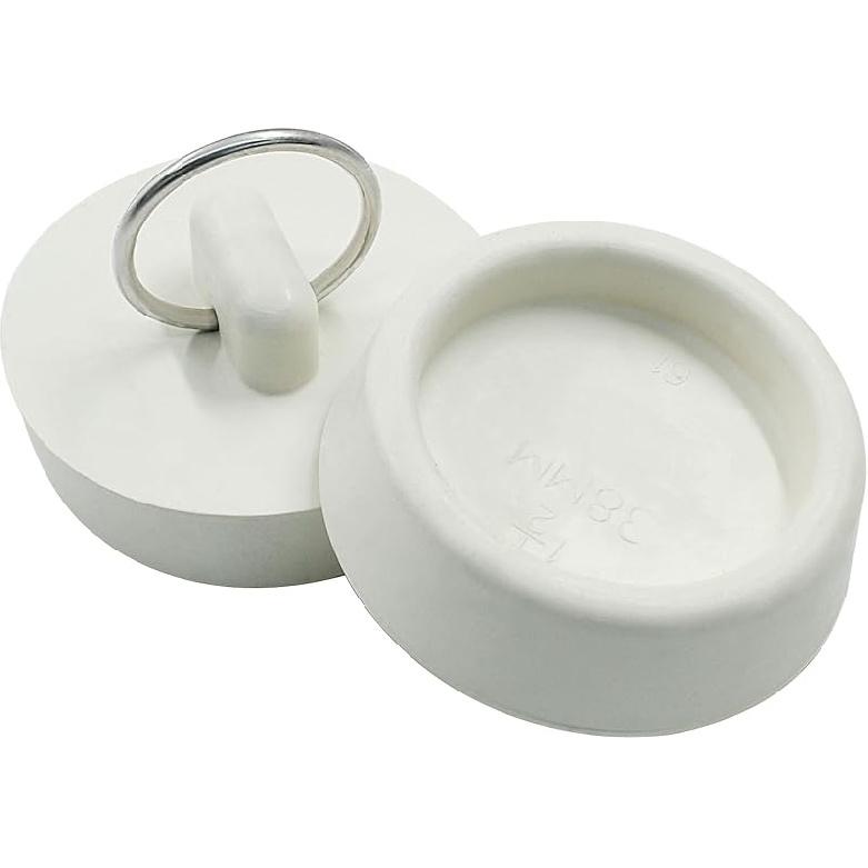 2Pcs Rubber Drain Stopper Fits 1-3/4 Inch to 1-7/8 Inch, Bathtub Drain Plug with Hanging Ring, Rubber Sink Stopper Drain Plug for Bathtub, Kitchen