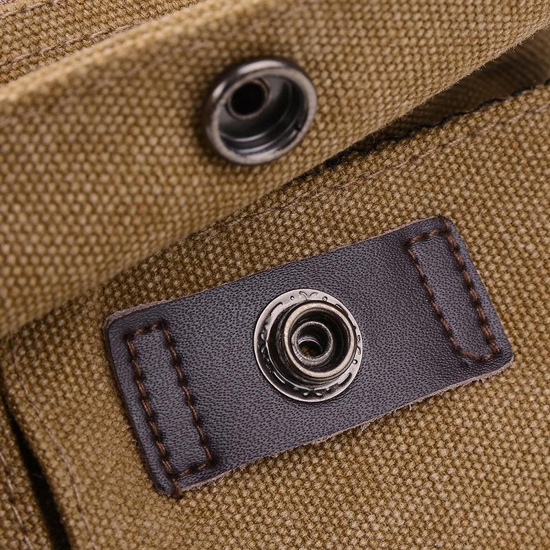 Мужская винтажная парусиновая многофункциональная дорожная сумка повседневная сумка через — фото 6