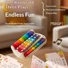 8 Tone Baby Musical Instrument Toy 3 in 1 Multifunctional Hand Piano for Toddler Early Learning Playtime