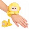 Pull-String Tail Wagging Cat Wristband Monkey Plush Slap Bracelet Toy with Moving Tail Portable Animal Doll Kids Gift
