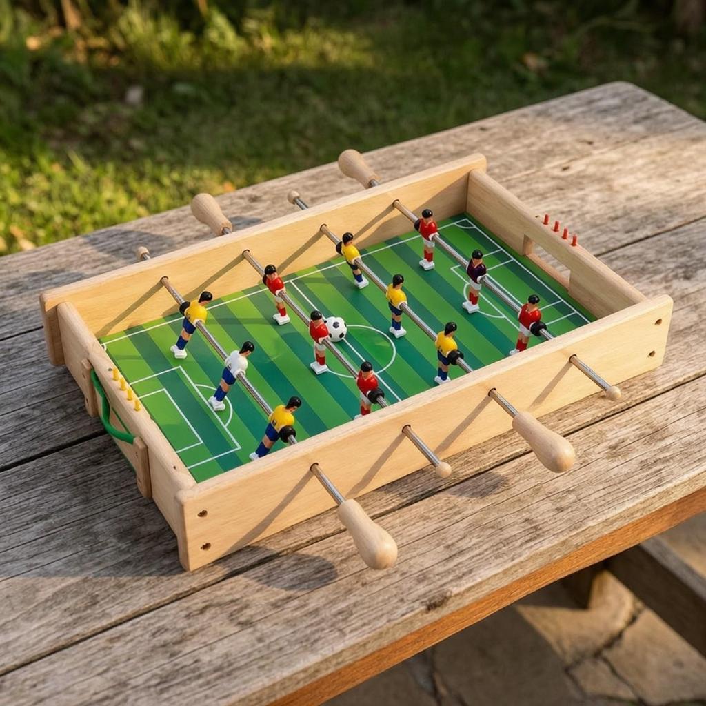 Tabletop Foosball Game Portable Table Sturdy for Home, Kids