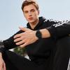 Outdoor Men's Digital Watch Silicone Waterproof Large Numbers Luminous Calendar Function Sports Style Black