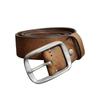 3.8Cm Wide American Handmade Retro Men'S Belt, The First Layer Of Pure Cowhide, Old Steel Buckle Genuine Leather Jeans Belt