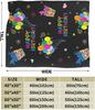 Happy Birthday Blanket Soft Lightweight Throw Blankets Cozy Flannel Bed Throws for Sofa Couch Travel Home Room Bedroom Decor Gif