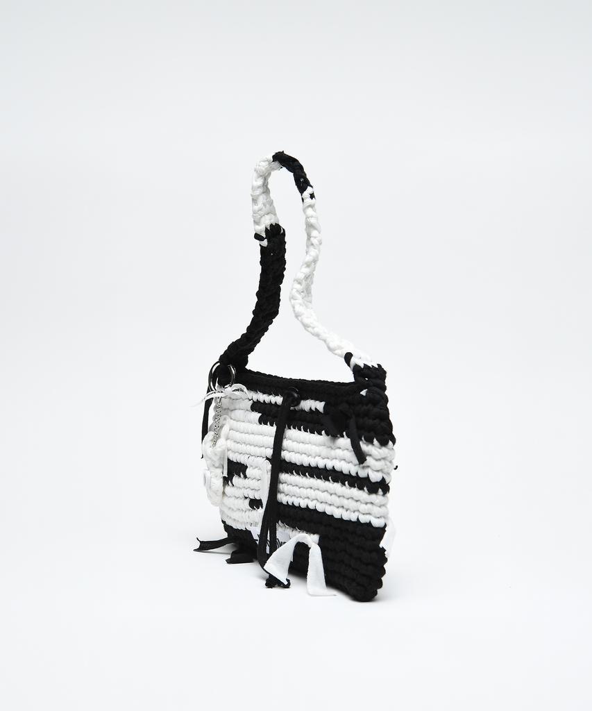Limelike Becky Knit Bag_Black White