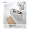 Yamazaki Jitsugyo Sanitary Storage Case Natural Approximately W23XD10.5XH14cm Rin Clean Around the Toilet Small Items Storage Multi Case 4808