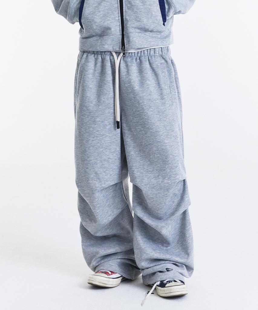 Gicheol Routine Two Tuck Sweat Pants (Melange Gray)