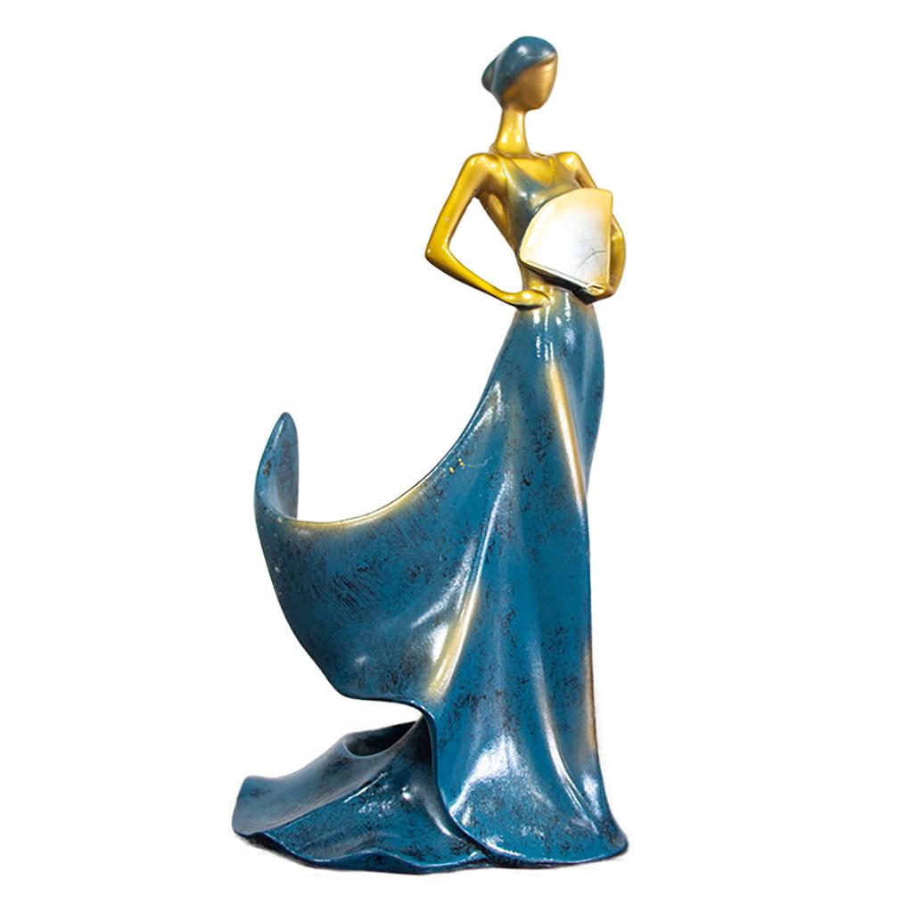 Decorative Wine Rack Resin Buty Lady Wine Bottle Holder Stand for Kitchen Bar Countertop