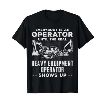 Funny Heavy Equipunisext Bulldozer Backhoe Excavator Operator T Shirt Vintage Graphic Breathable Fashion Soft Stretched