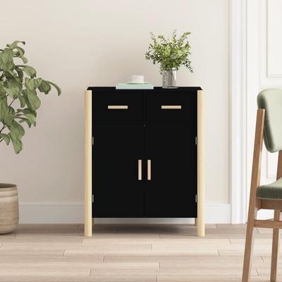 Vidaxl Cabinet, Black, 62X38X75 Cm, Wood-Based Material