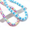 1 String Flat Round Soft Beads Colored Pottery Hole 2mm Spacer Bead For Diy Bracelet Necklace Women Jewelry Accessories Supplies