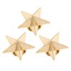 50 Set 5 Pointed Star Rivets Alloy 16mm Star Studs with 4mm Slot Screws for Lthercraft Clothing Hat