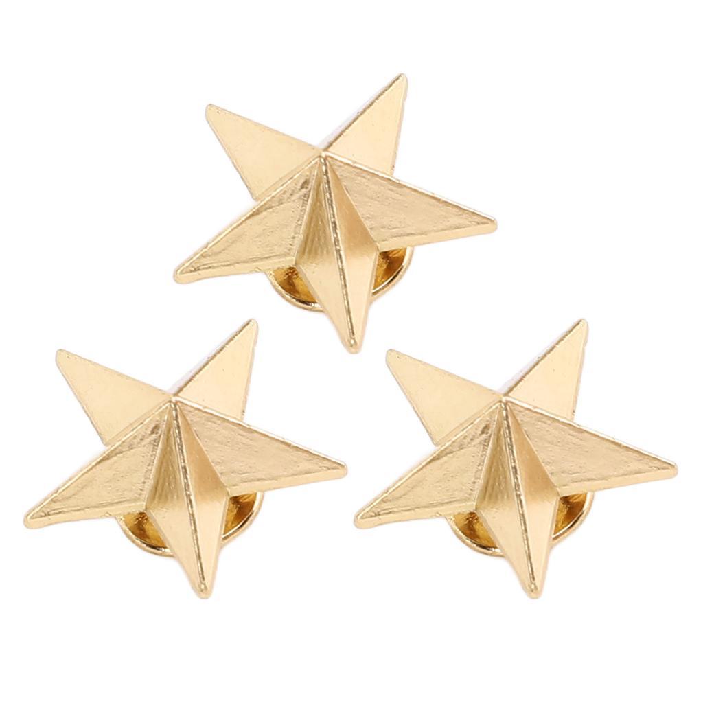 50 Set 5 Pointed Star Rivets Alloy 16mm Star Studs with 4mm Slot Screws for Lthercraft Clothing Hat