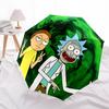 1pc Rick "Morty" Windproof Automatic Umbrella, Portable Folding design, Lightweight for Women/Men188